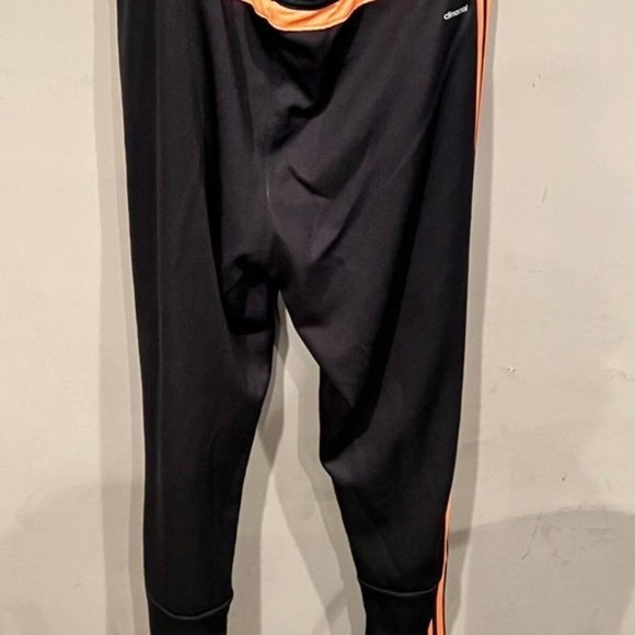 ADIDAS Grey & Orange Track Pants - Workout Size 8 - Climacool - Picture 2 of 3